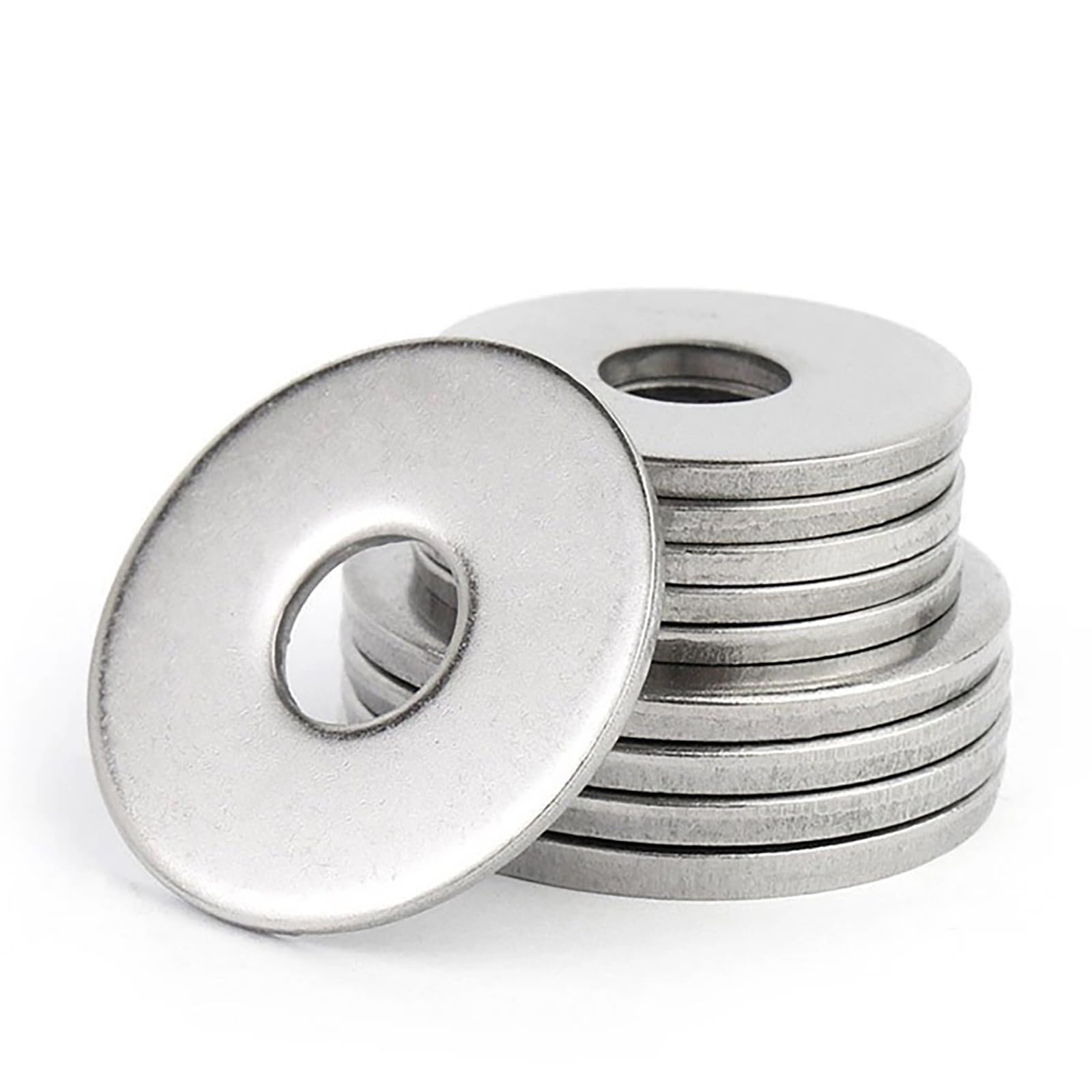 A relevant stock photo of metal washer in a typical setting.