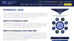 Metro Hydraulic - Industrial Hydraulic Jacks