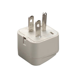 A relevant stock photo of north america electrical plug in a typical setting.