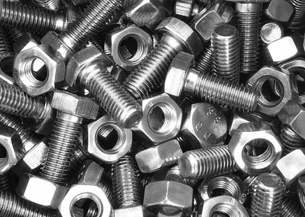 A relevant stock photo of nut and bolt in a typical setting.