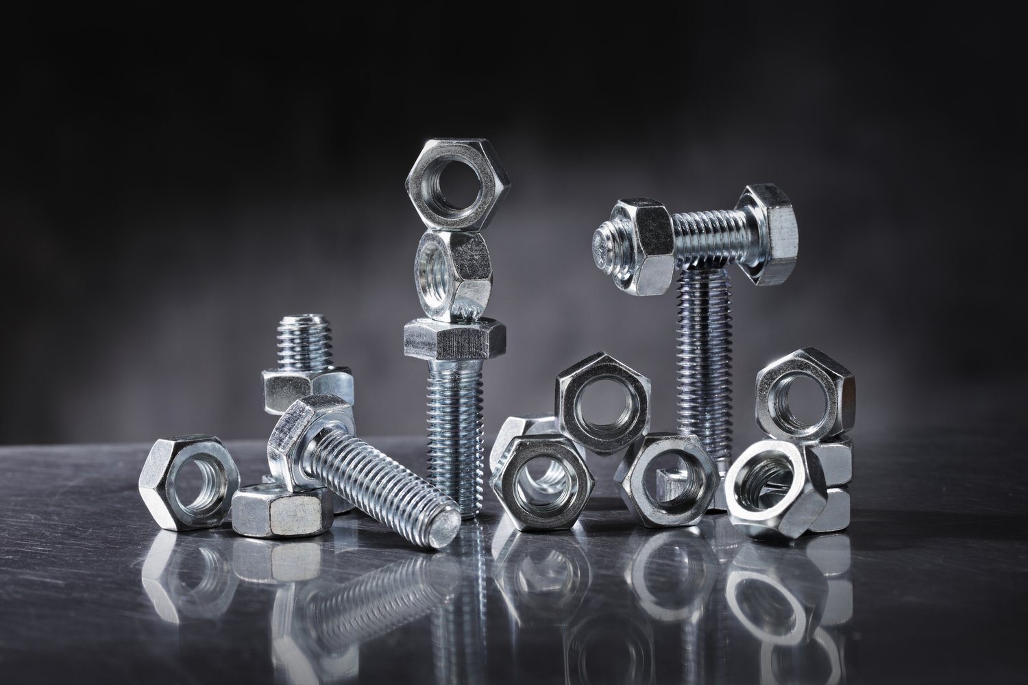 A relevant stock photo of nut and bolt in a typical setting.