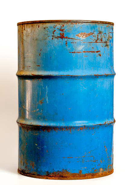 A relevant stock photo of oil drum in a typical setting.
