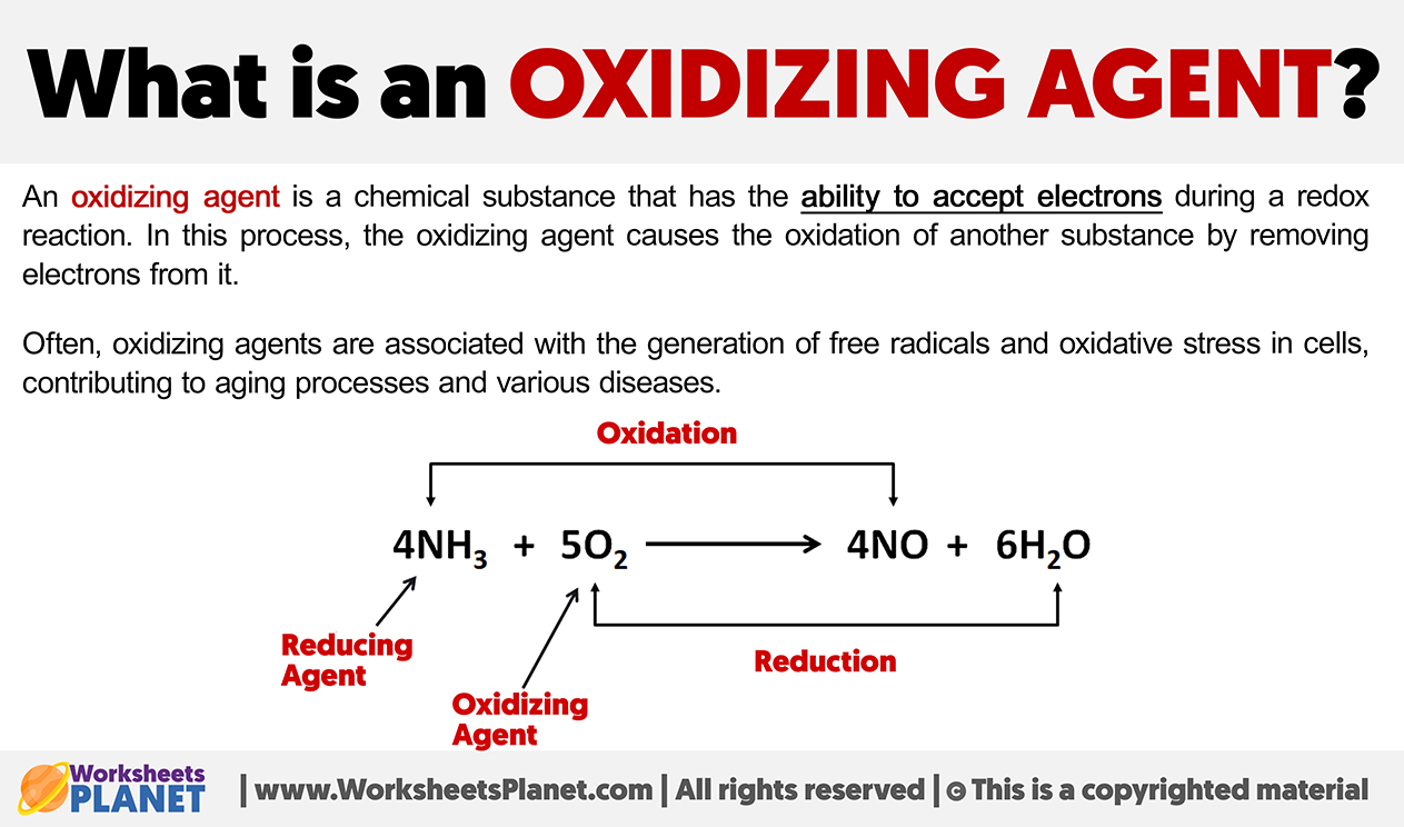 A relevant stock photo of oxidant oxidizing agent in a typical setting.