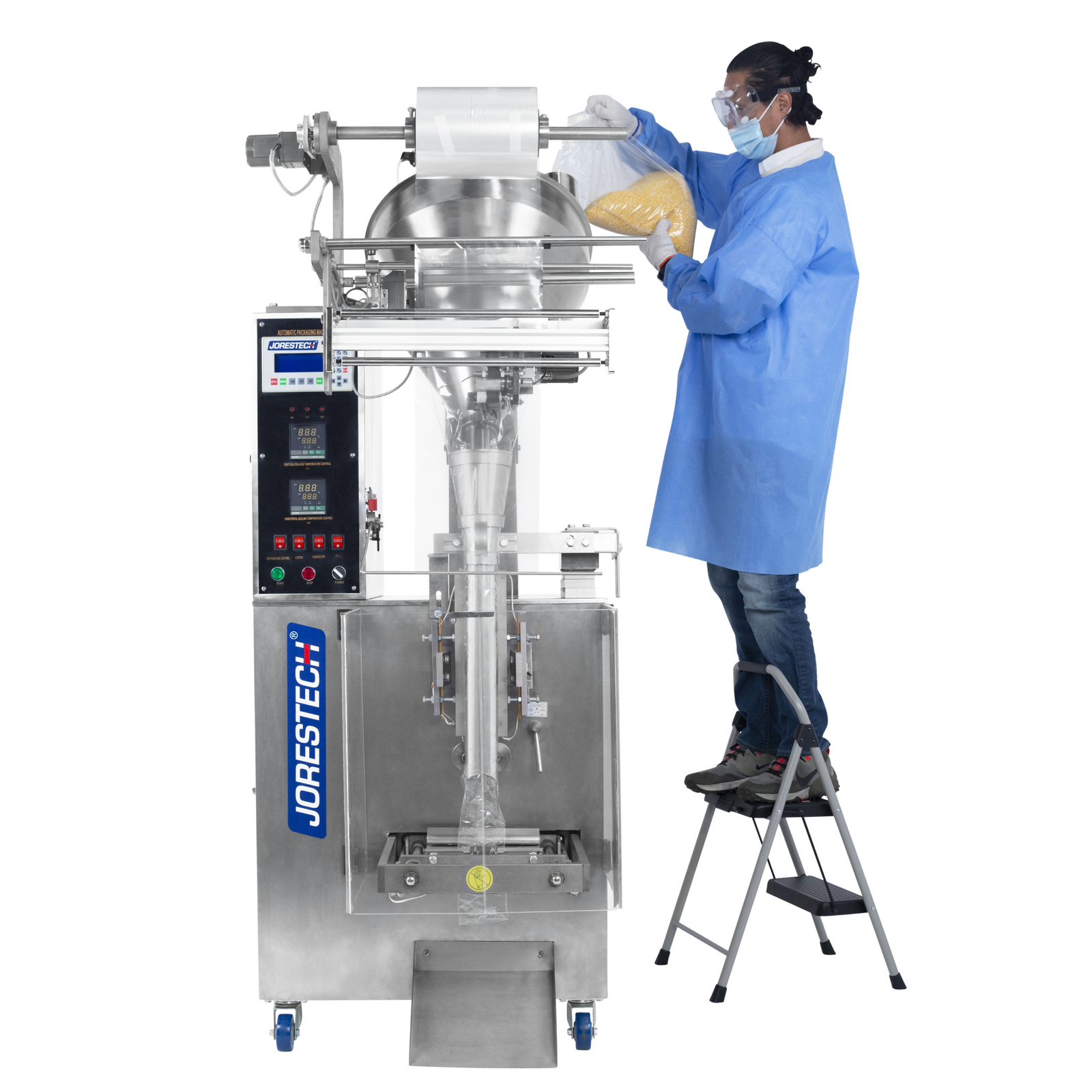 A relevant stock photo of packaging machine in a typical setting.