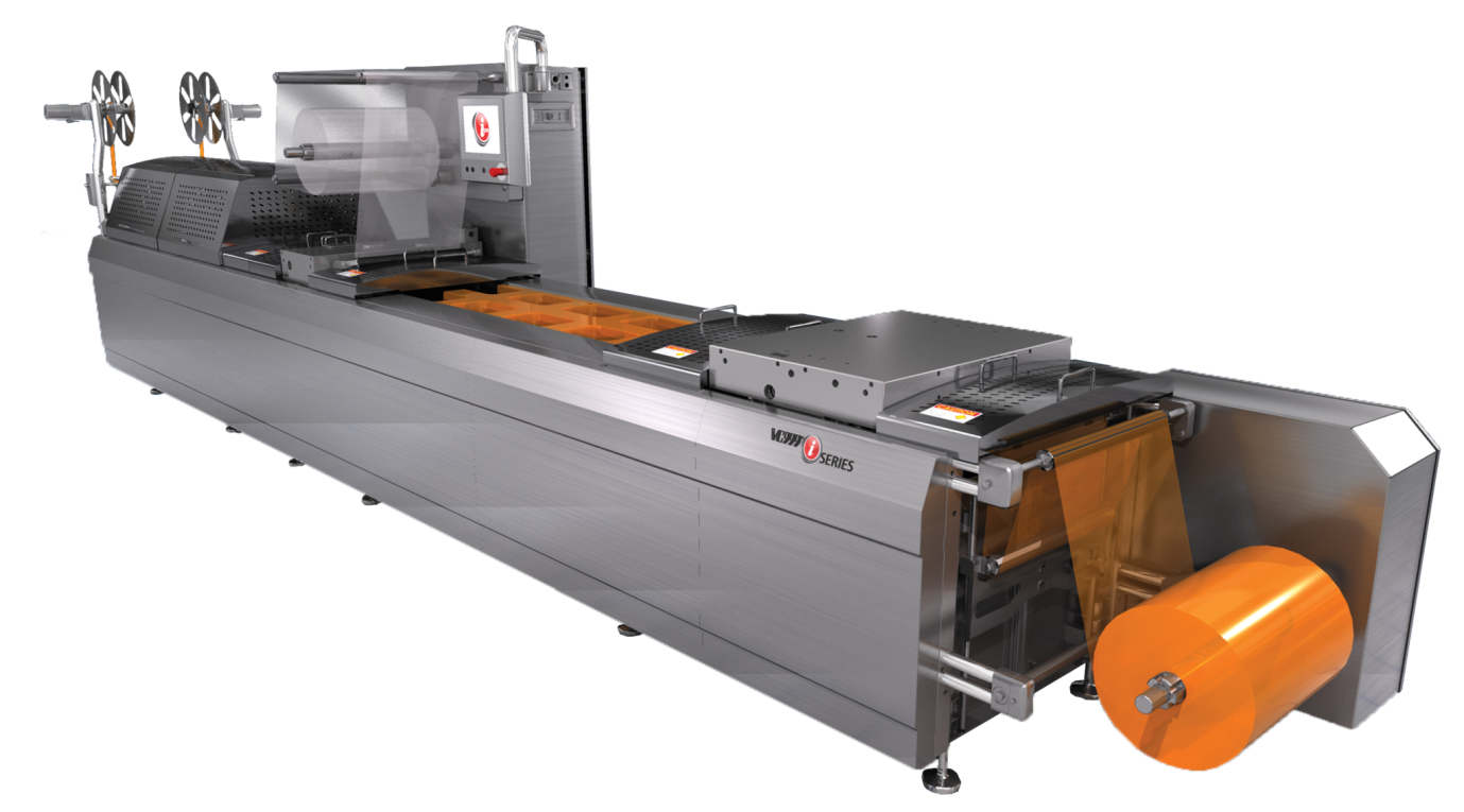 A relevant stock photo of packaging machinery in a typical setting.