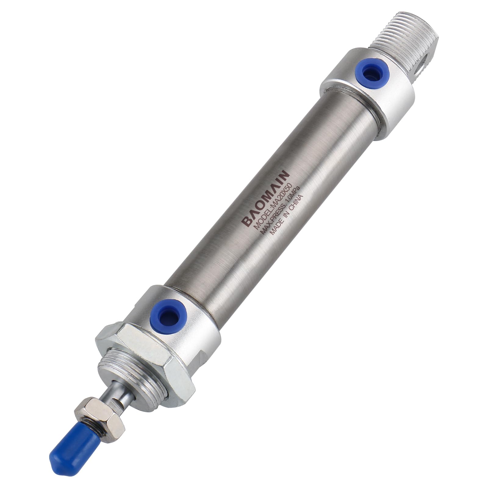 A relevant stock photo of pneumatic cylinder in a typical setting.