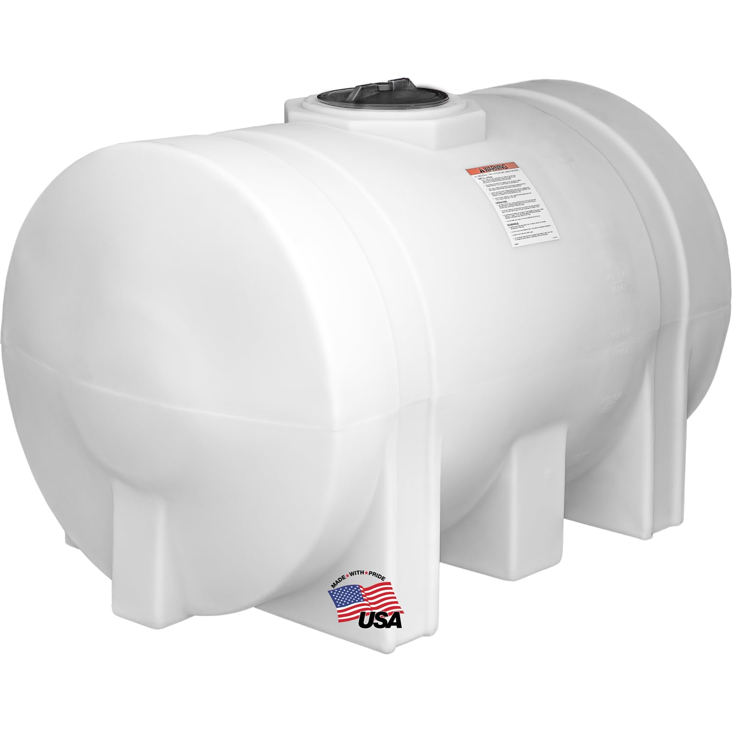A relevant stock photo of polyethylene tank in a typical setting.