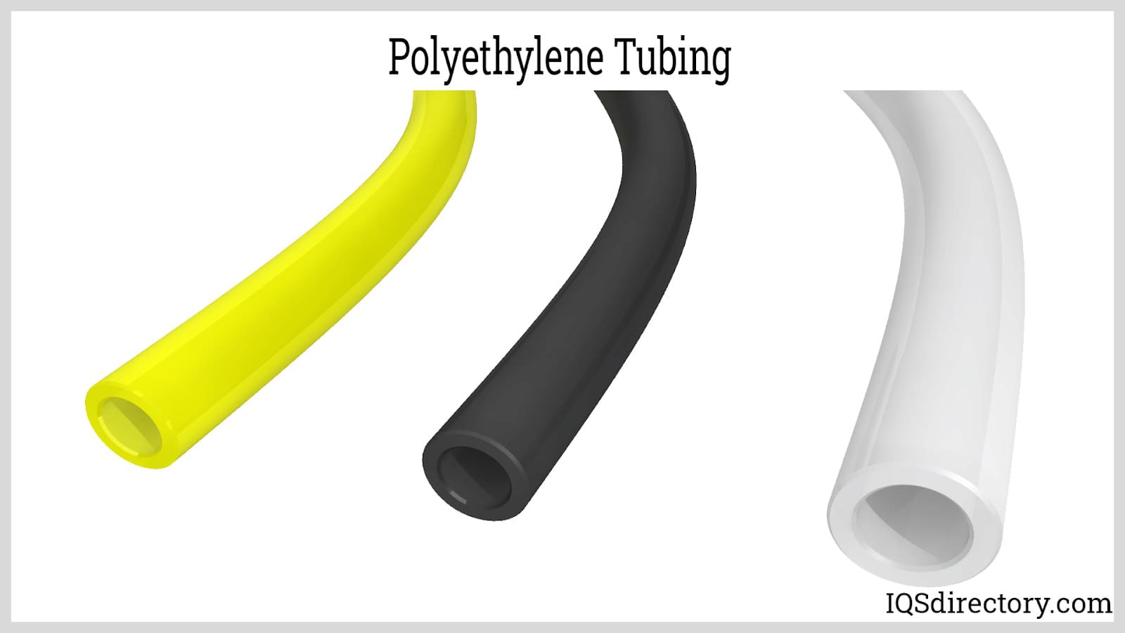 A relevant stock photo of polyethylene tube in a typical setting.