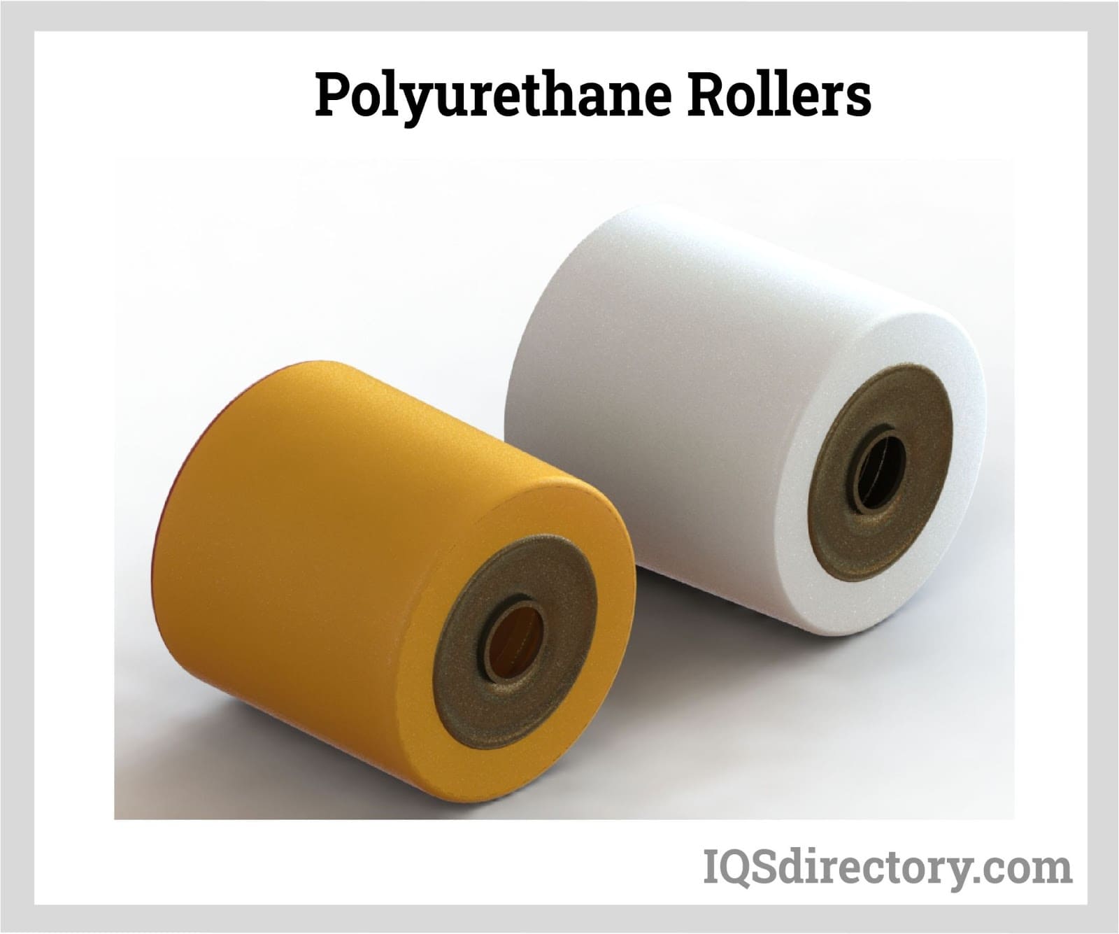 A relevant stock photo of polyurethane roller in a typical setting.