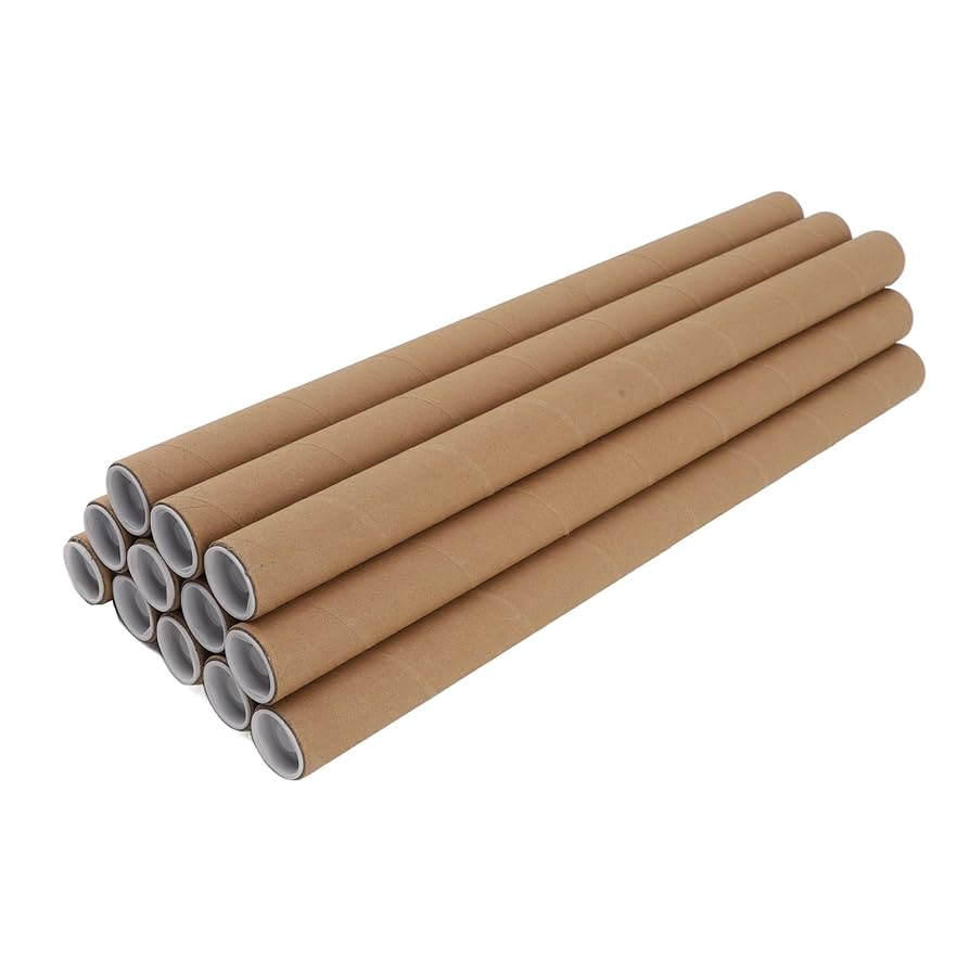 A relevant stock photo of poster tube in a typical setting.