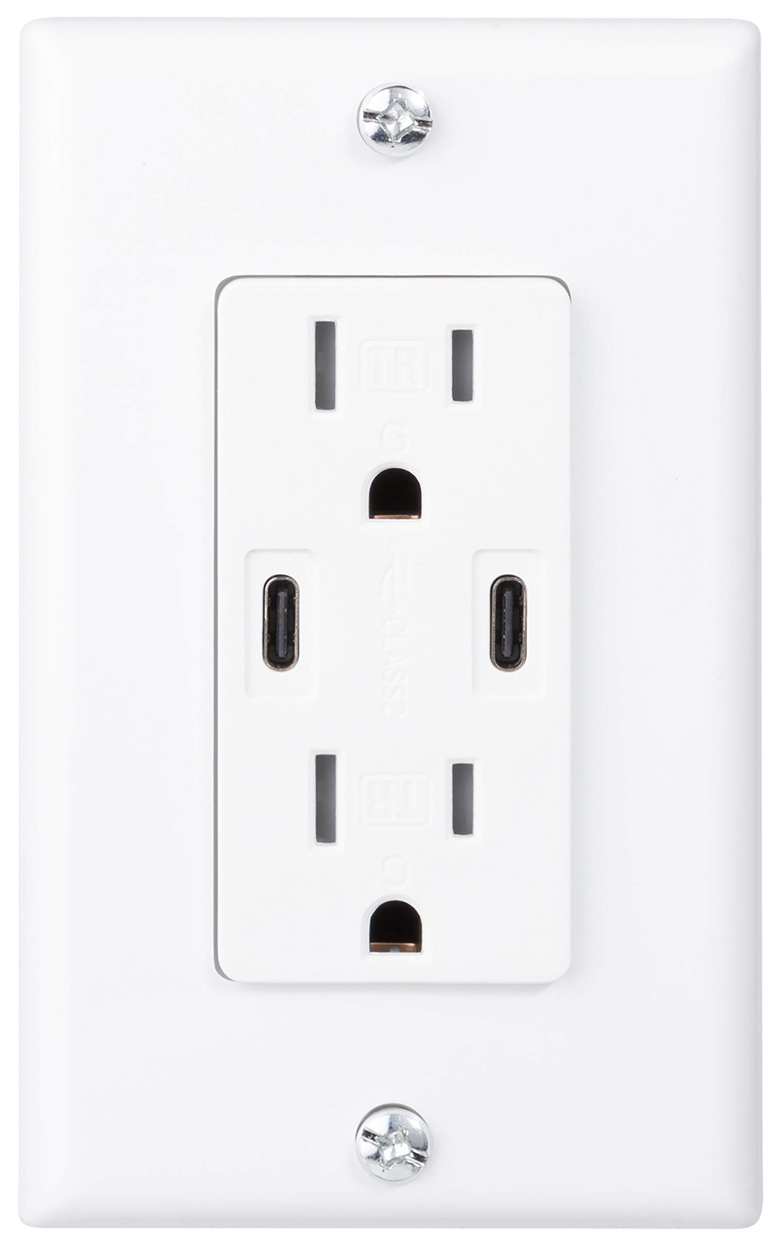 A relevant stock photo of power socket type c in a typical setting.