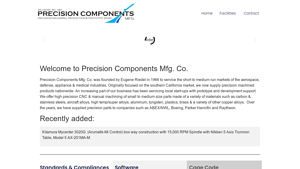 Precision Components Mfg. - High Precision CNC & Manual Machining