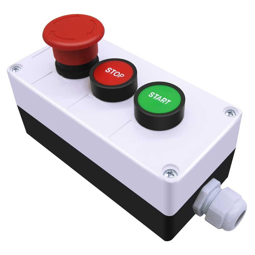 A relevant stock photo of push to on button in a typical setting.
