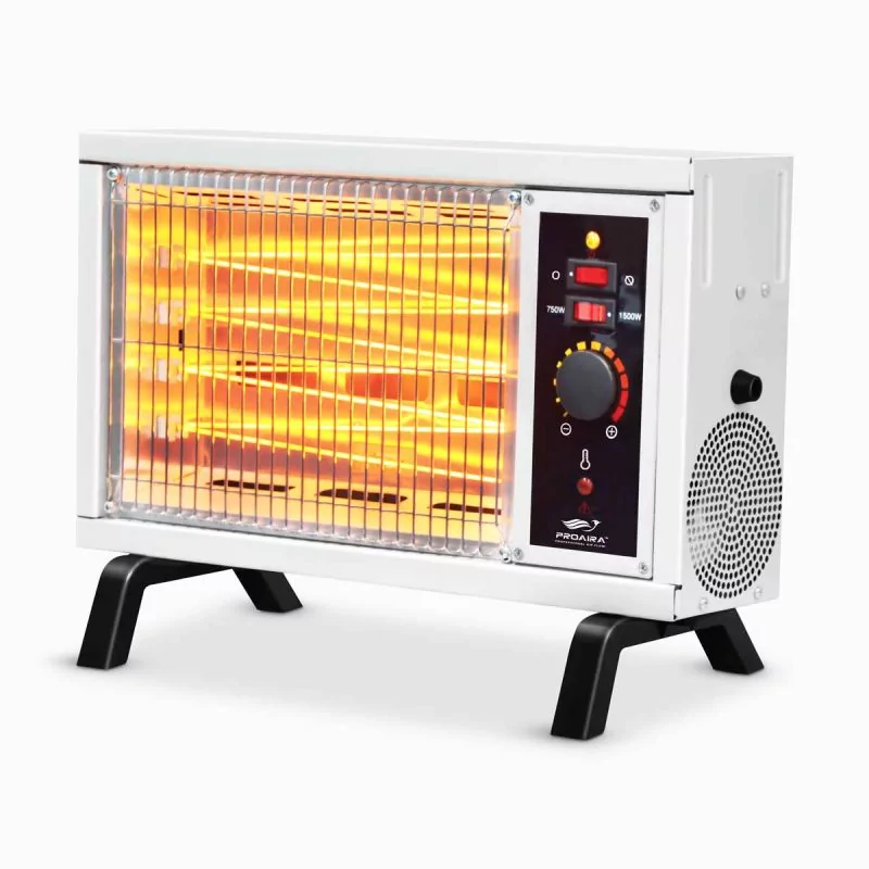 A relevant stock photo of radiant heater in a typical setting.