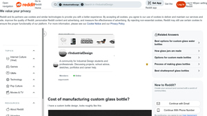 Custom Glass Bottles - Cost Analysis