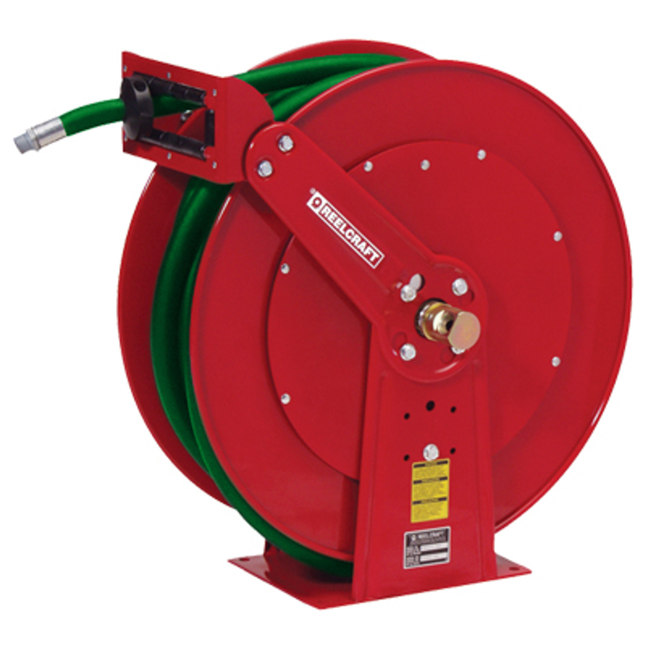 A relevant stock photo of reel hose in a typical setting.