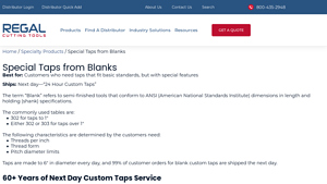 Regal Cutting Tools - Custom Special Taps