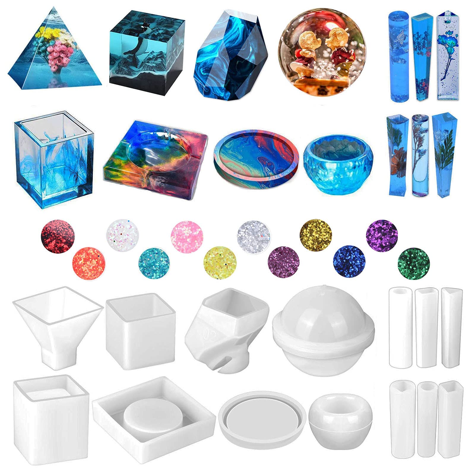 A relevant stock photo of resin molds in a typical setting.