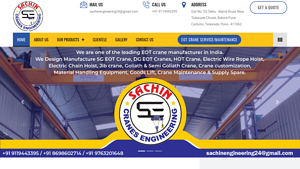 Sachin Cranes - EOT, Gantry & JIB Cranes