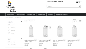 Sailor Plastics - Clear PET Juice Bottles