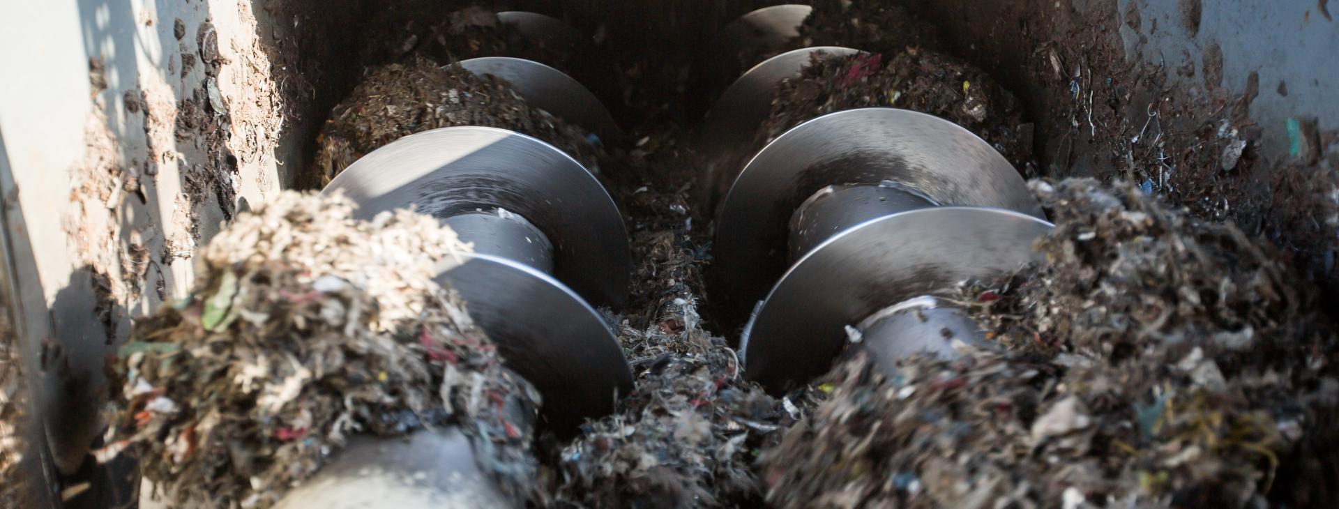 A relevant stock photo of screw conveyor in a typical setting.