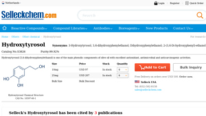 Selleckchem - Hydroxytyrosol