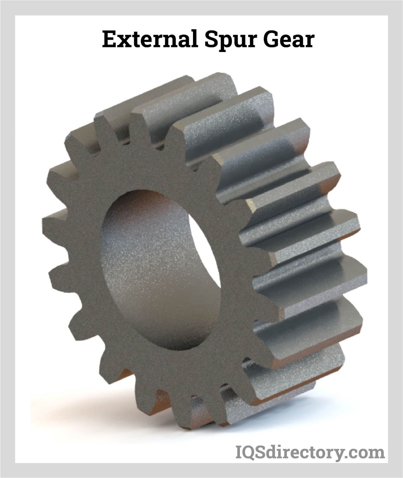 A relevant stock photo of spur gear in a typical setting.
