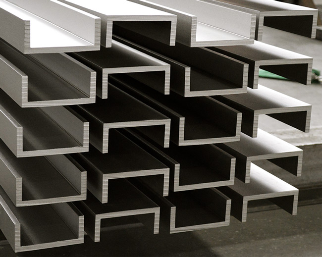 A relevant stock photo of steel channel in a typical setting.