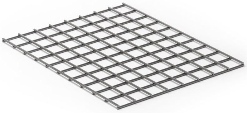 A relevant stock photo of steel mesh in a typical setting.