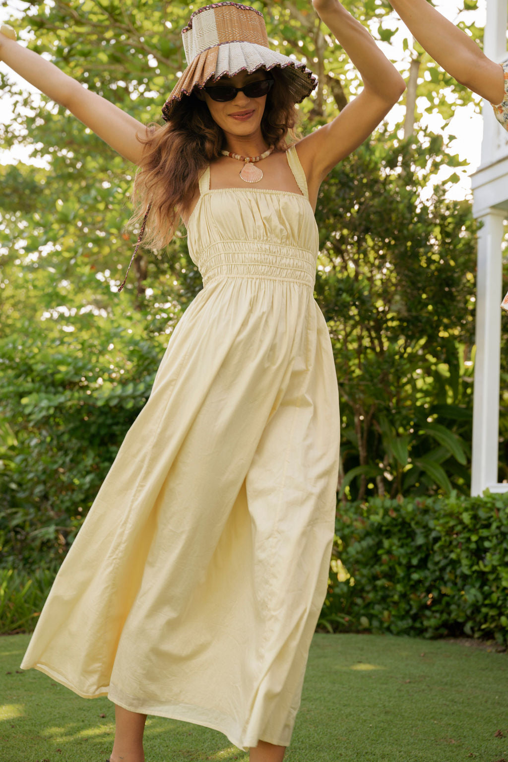 A relevant stock photo of sunlight dresses in a typical setting.