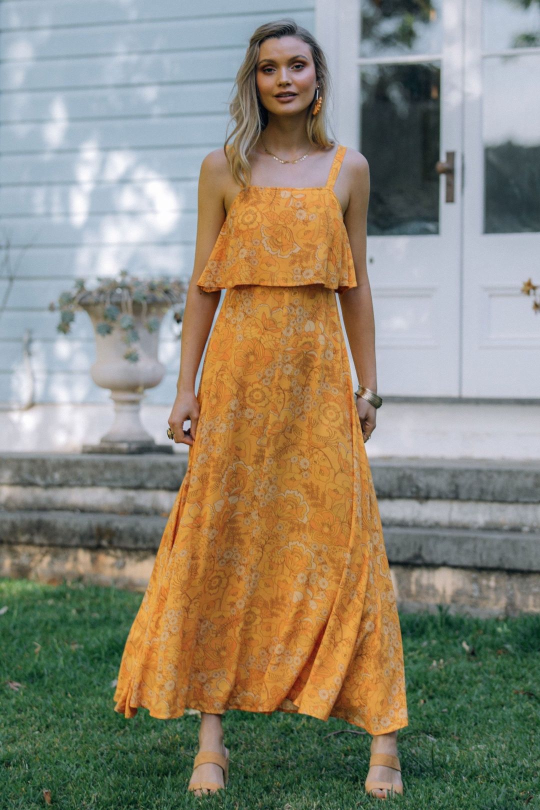 A relevant stock photo of sunlight dresses in a typical setting.