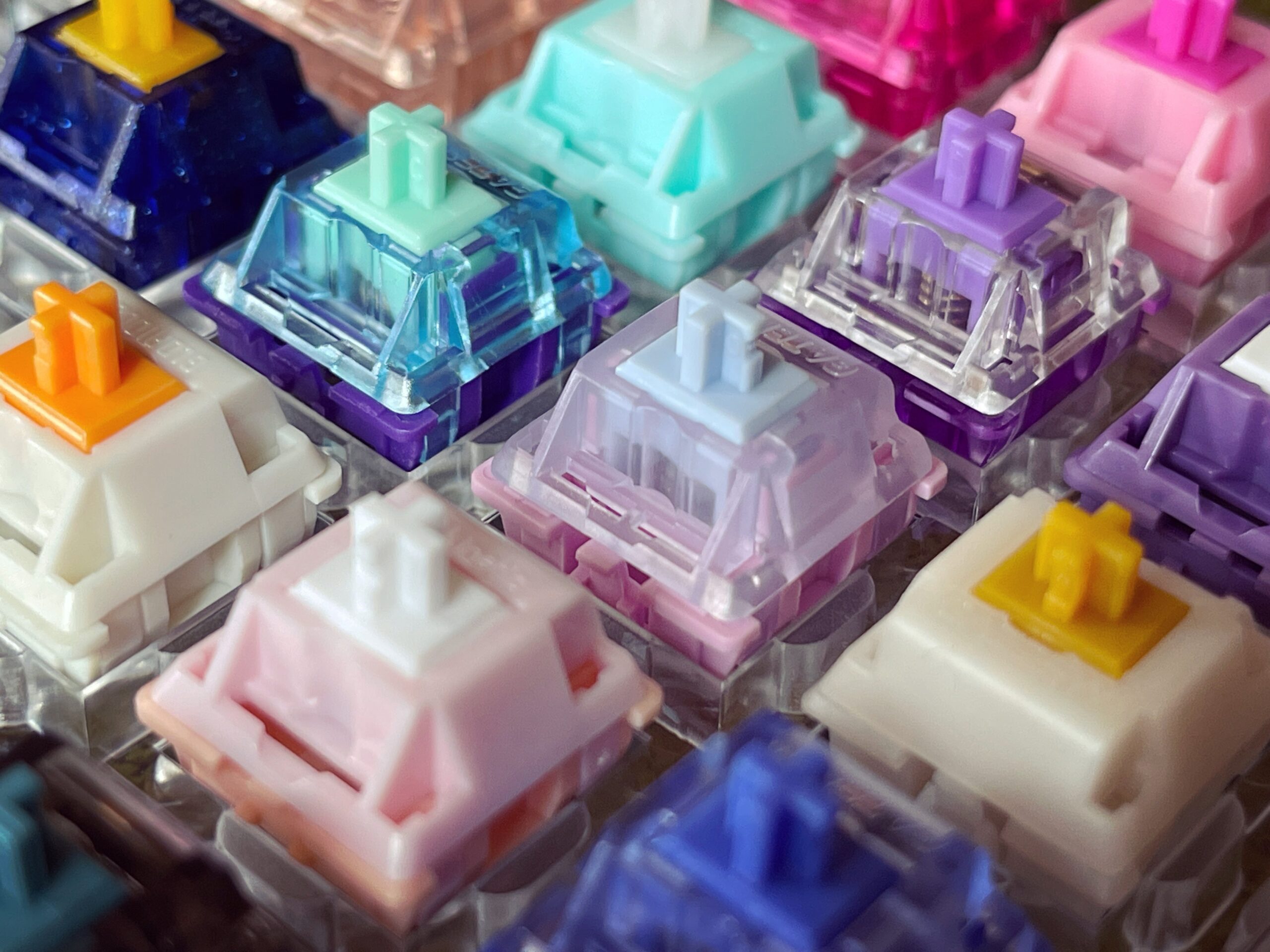 A relevant stock photo of switches keyboard in a typical setting.
