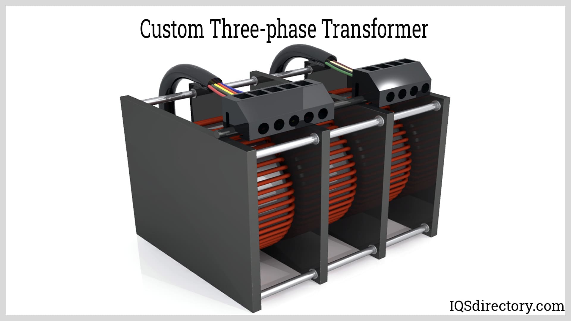 A relevant stock photo of three phase transformer in a typical setting.