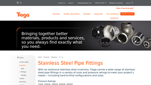 Tioga Pipe - Stainless Steel Pipe Fittings