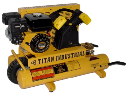 Illustrative example of titan industrial air compressor from Google Search