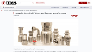 Titan Fittings - Hydraulic Hose End Fittings