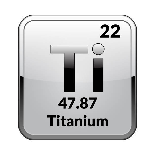 A relevant stock photo of titanium periodic table in a typical setting.