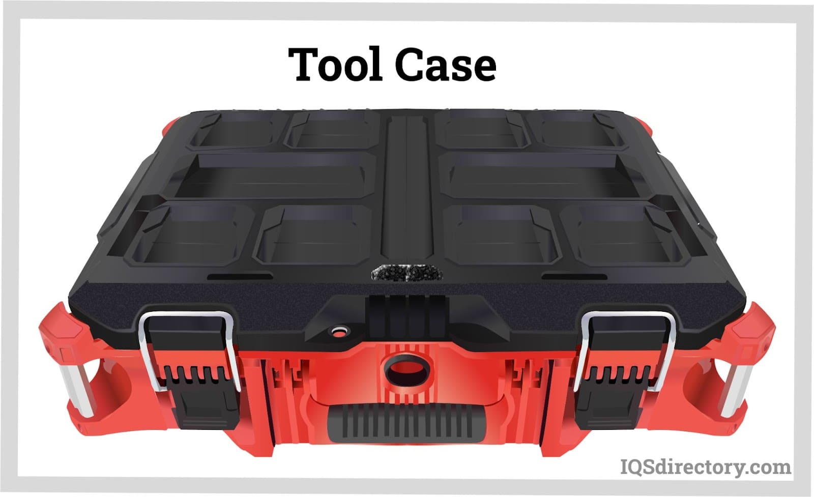 A relevant stock photo of tool case description in a typical setting.
