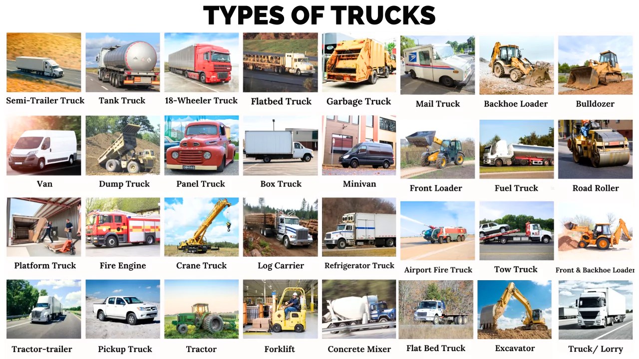 A relevant stock photo of truck typer in a typical setting.