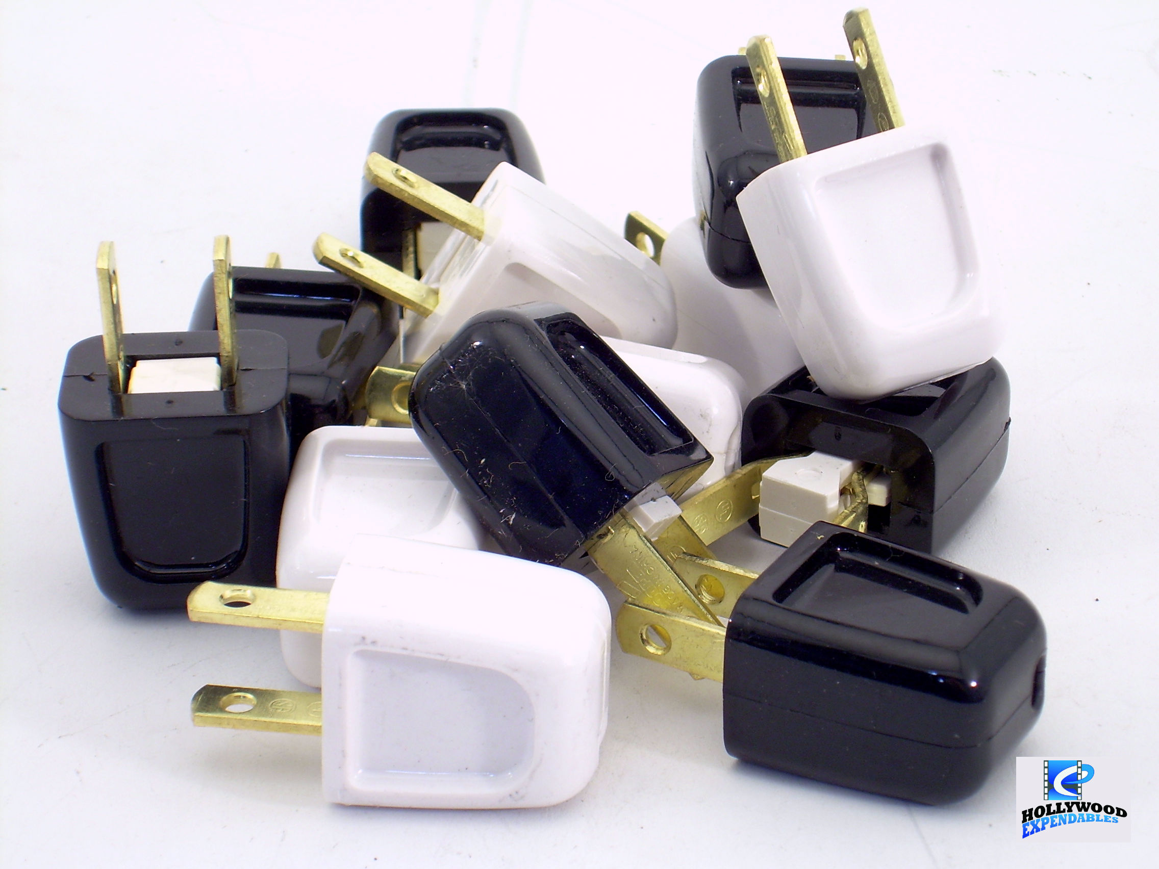 A relevant stock photo of two prong plug in a typical setting.
