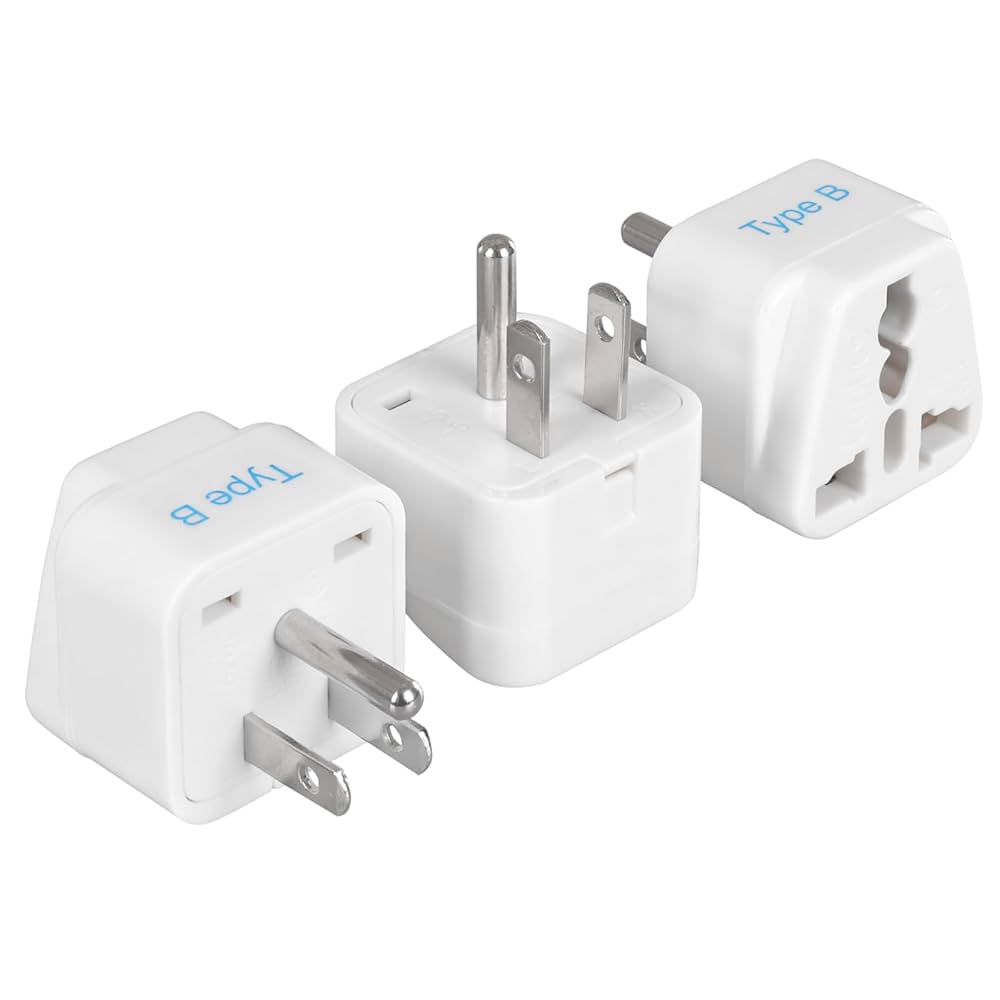 A relevant stock photo of type b electrical plug in a typical setting.