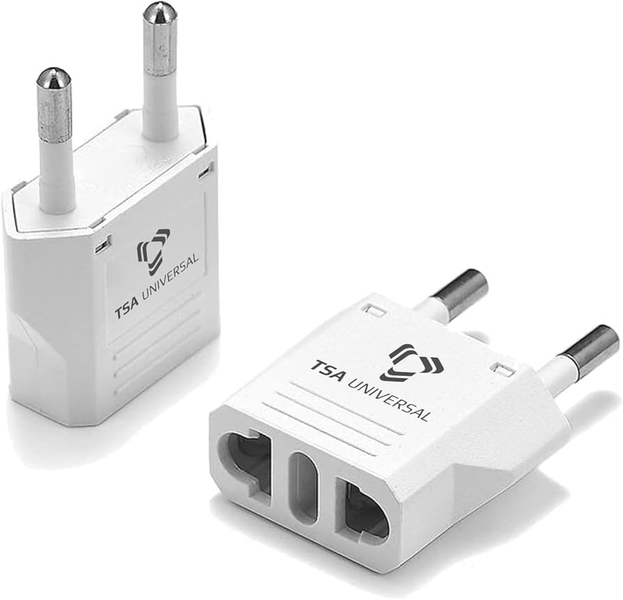 A relevant stock photo of type c electrical plug in a typical setting.