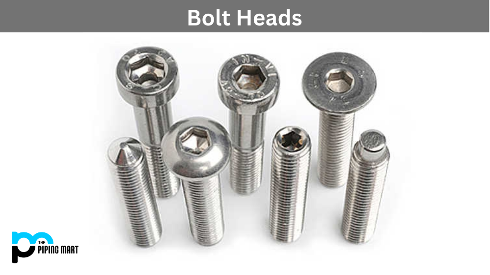 A relevant stock photo of types of bolt heads in a typical setting.