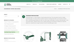 UEC - Handmade Paper Machines