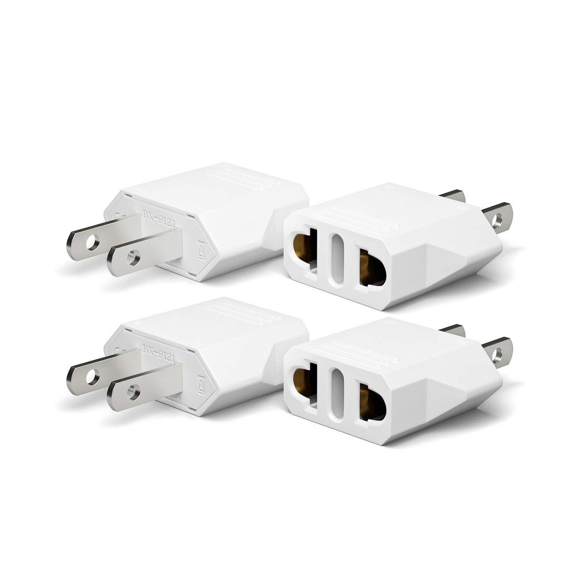 A relevant stock photo of us electrical plug in a typical setting.