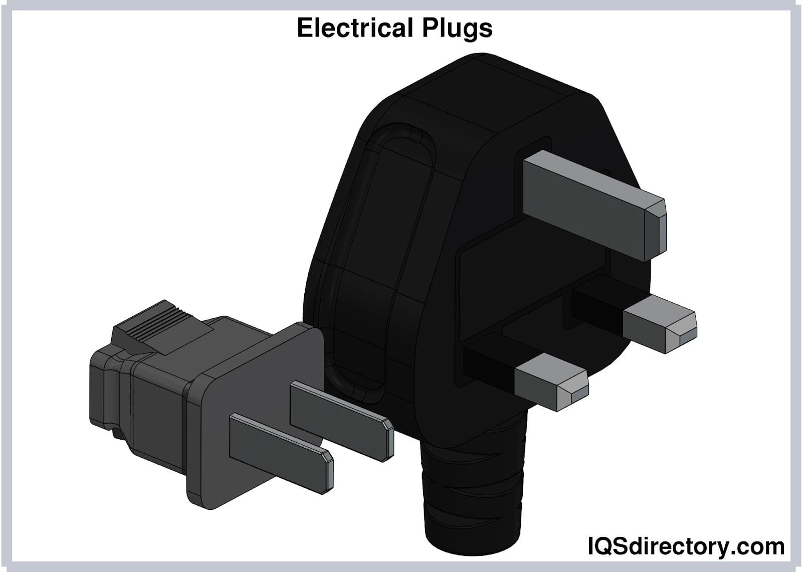 A relevant stock photo of us electrical plug types in a typical setting.