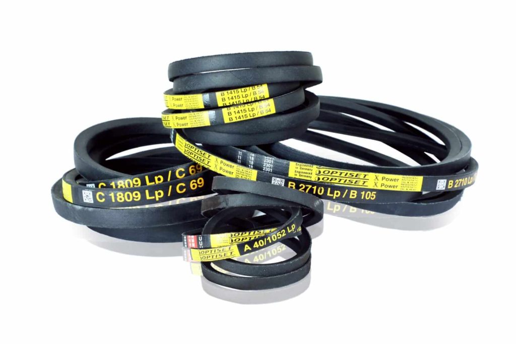 A relevant stock photo of v belt in a typical setting.