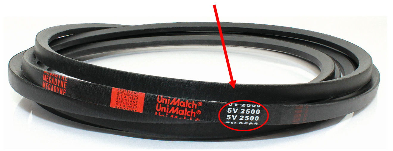 A relevant stock photo of v belt in a typical setting.