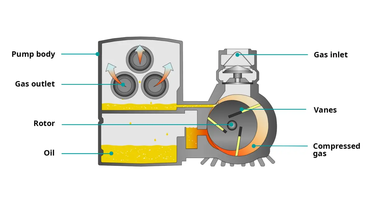 A relevant stock photo of vane rotary in a typical setting.