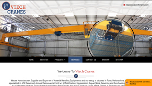 VTech Cranes - EOT Cranes & Hoisting Solutions